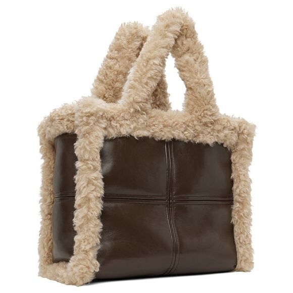 STAND STUDIO Brown Lola II Tote Bag in Brown NWT - Picture 1 of 13